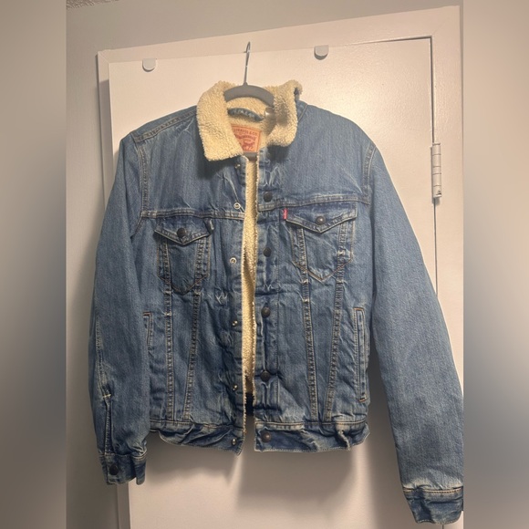 Sherpa Lined Denim Jacket - Picture 1 of 3